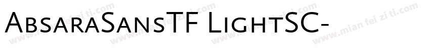 AbsaraSansTF LightSC字体转换